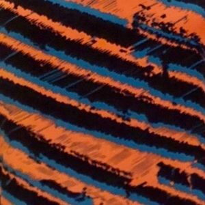 Abstract 100% Silk Front Graphic Shell Tank Blouse